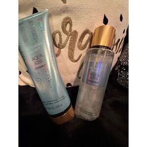 VS victorias secret perfume fragrance aqua kiss shimmer  body spray & lotion